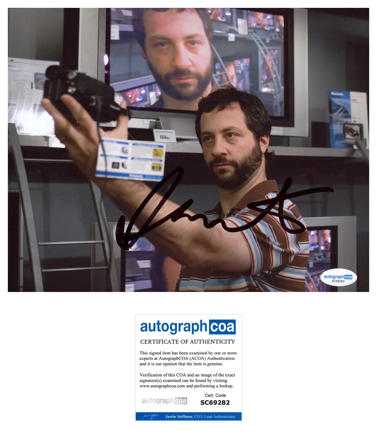 Judd Apatow — Judd Apatow Director Signed Autographed KNOCKED UP 8x10 Photo EXACT Proof ACOA B