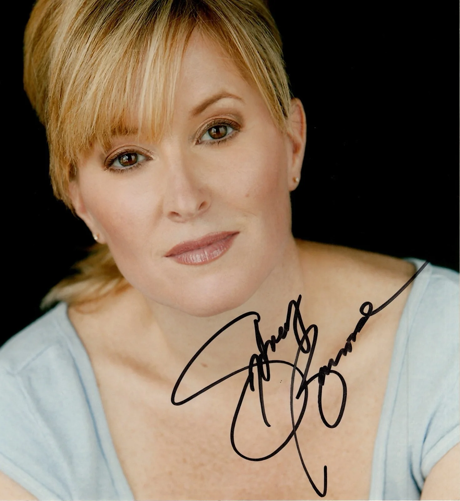 SYDNEY BARROSSE hand-signed BEAUTIFUL 8x10 COLOR CLOSEUP w/ uacc rd coa PROOF, изображение 2