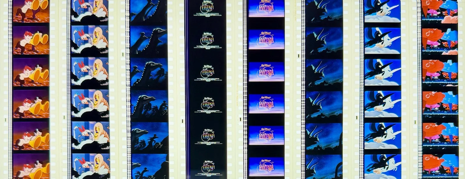 Walt Disney's Fantasia (1940) Rare Unmounted 35mm Film Cells Remastered Release, изображение 3