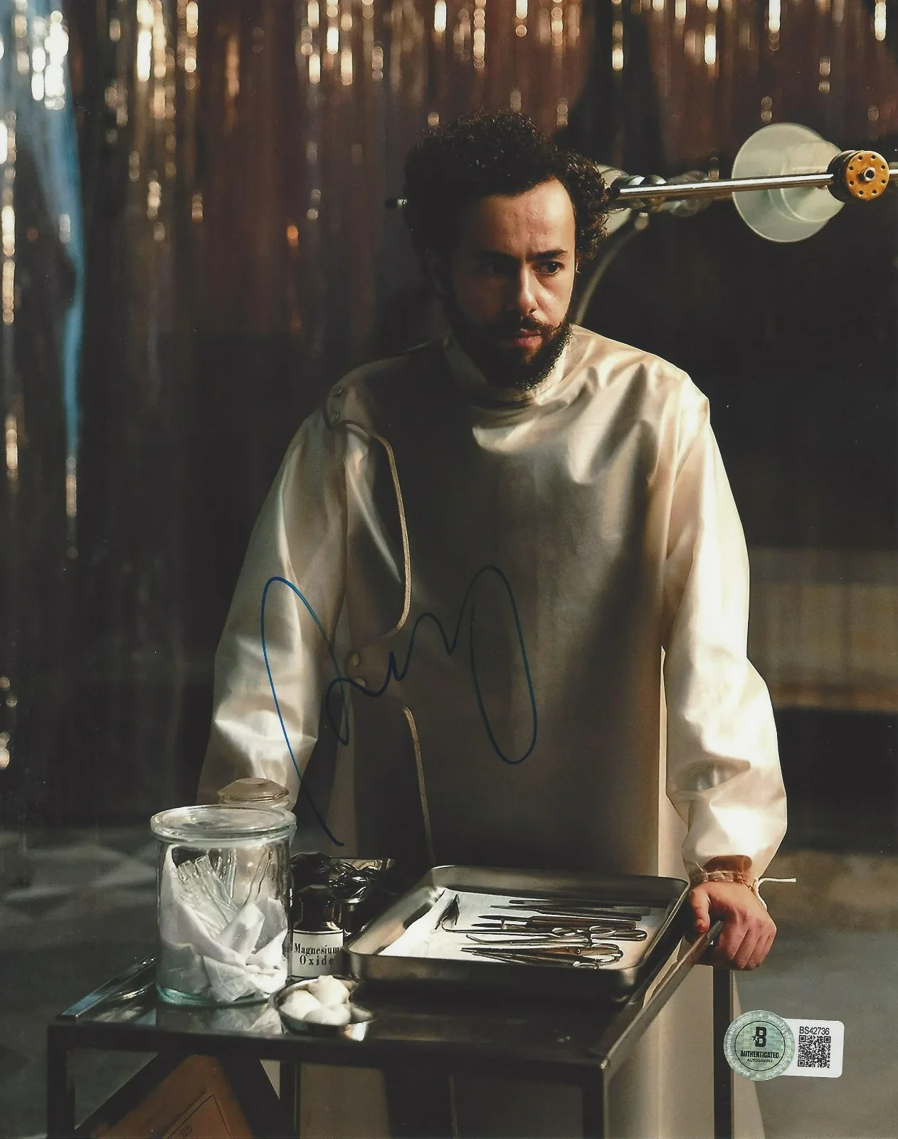 RAMY YOUSSEF SIGNED 'POOR THINGS' 8x10 MOVIE PHOTO ACTOR 1 BECKETT BAS COA, изображение 2
