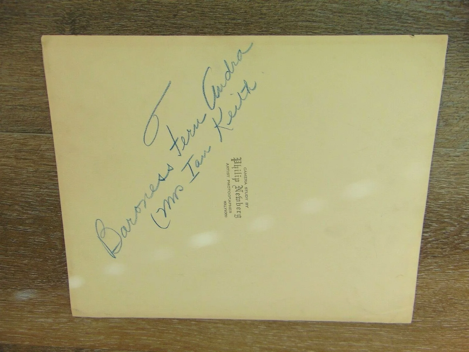 Genuine BARONESS Fern Audra Rare LARGE FORMAT PHOTO Wife of Ian Keith, изображение 3