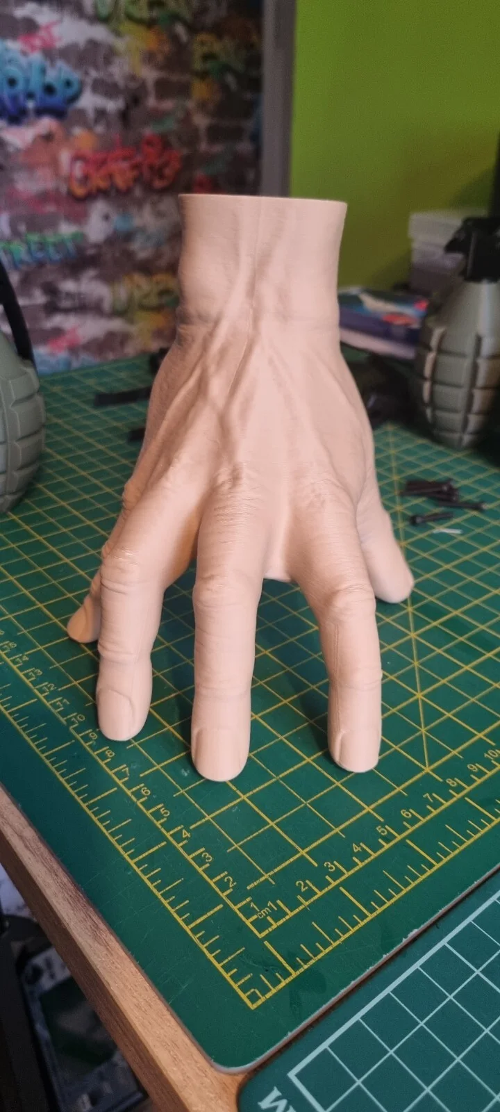 Full size Thing Watch Holder Hand prop from wednesday Addams Family, image 3