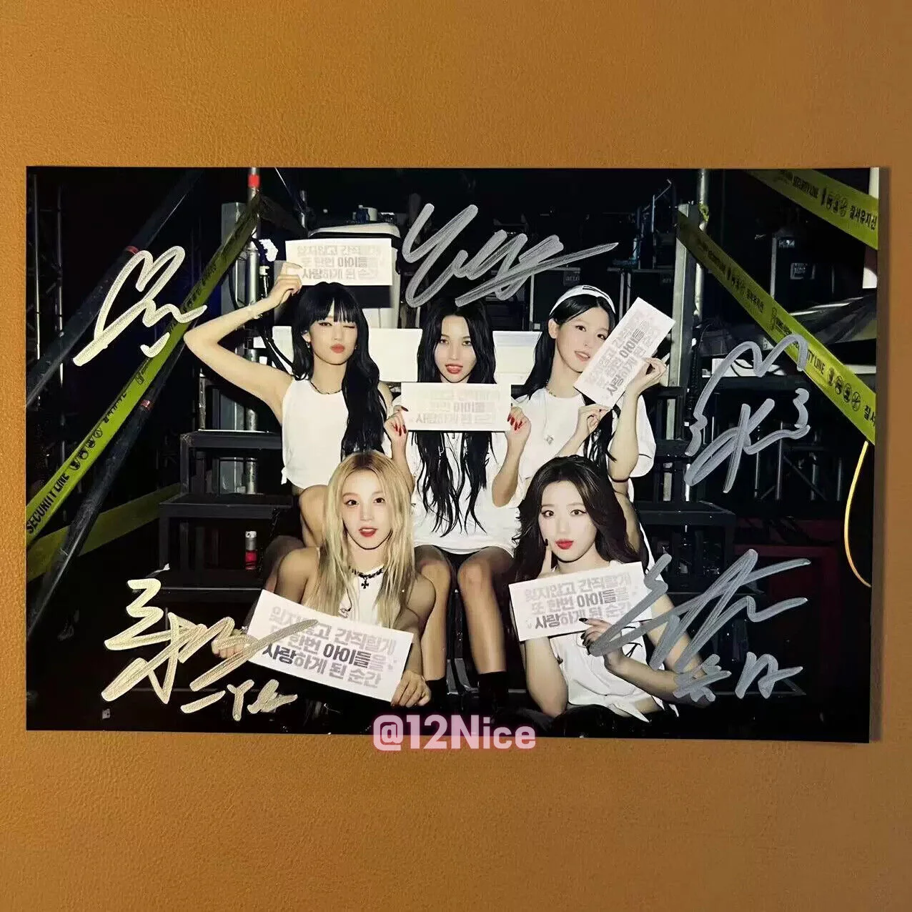 GIDLE — (G)I-DLE GIDLE Group Photo K-POP Collection KPOP 4*6 Autographed Photo #12Nice, image 2