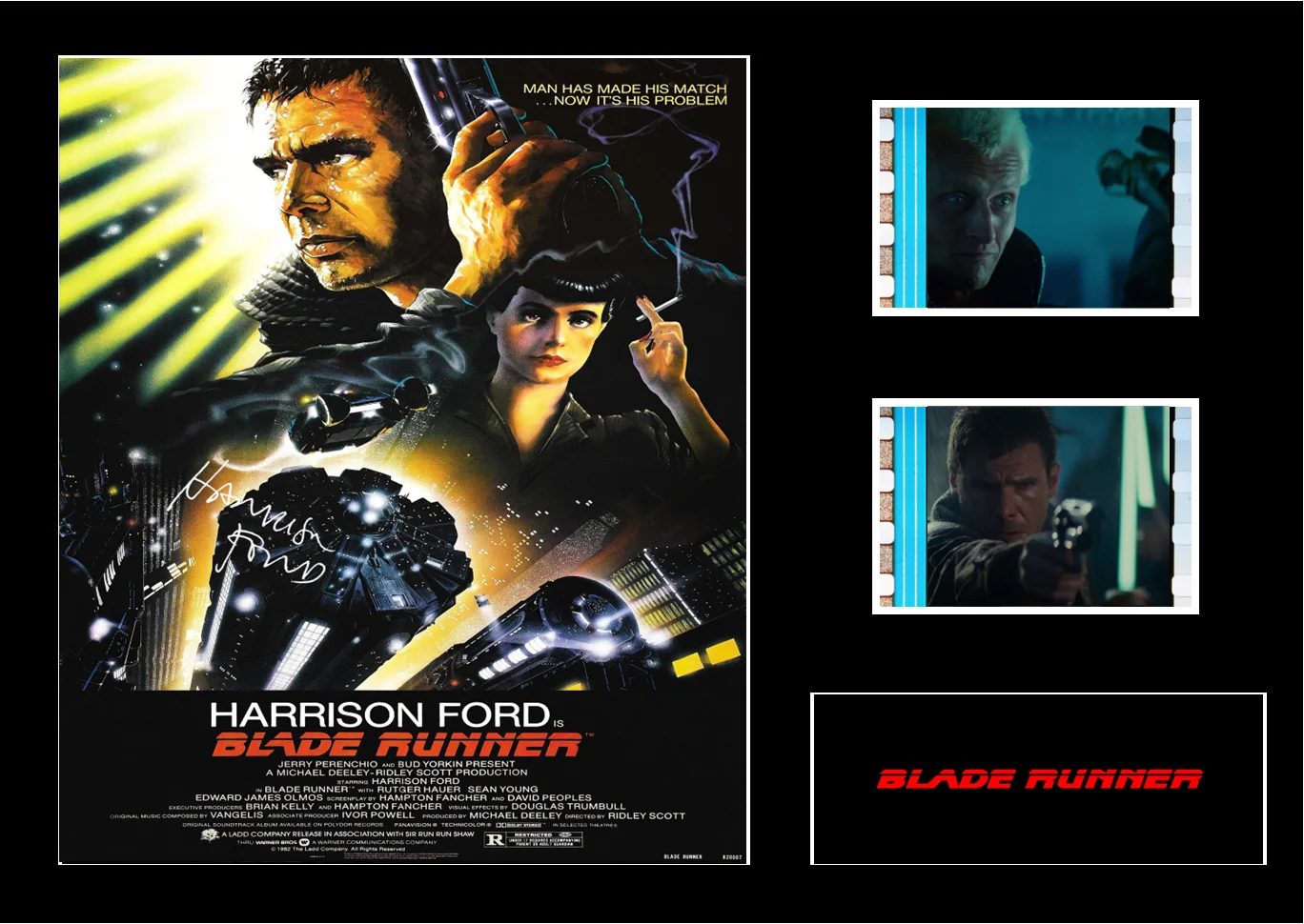 Blade Runner Original film cell display signed Amazing collectable. With COA, image 3