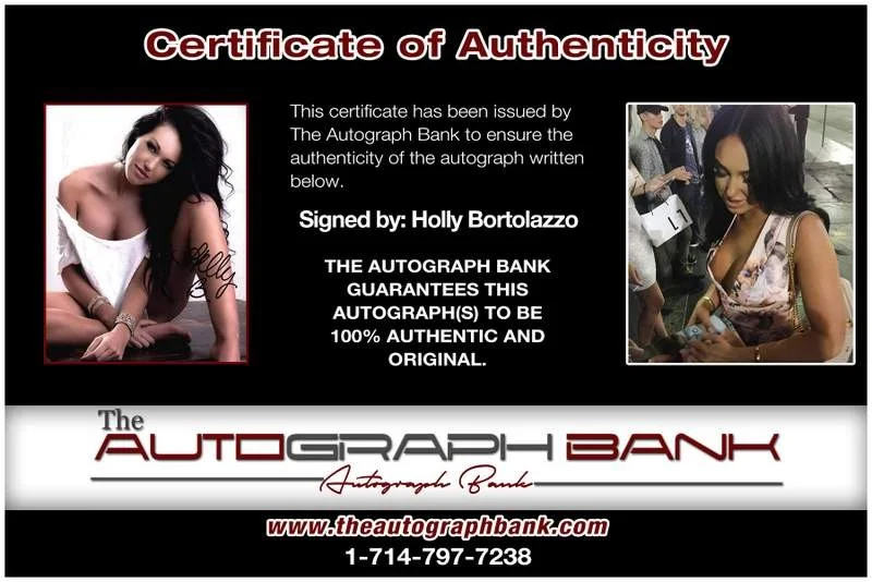 Holly Bortolazzo — Holly Bortolazzo authentic signed model 8x10 photo W/Cert Autographed A0011, image 2