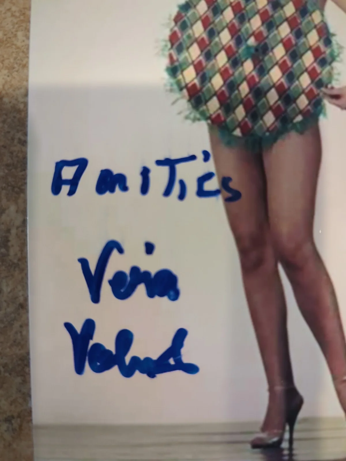 Vera Valmont — Vera Valmont Guaranteed authentic Signed Autograph 4X6 PHOTO FAMOUS ACTRESS, image 2