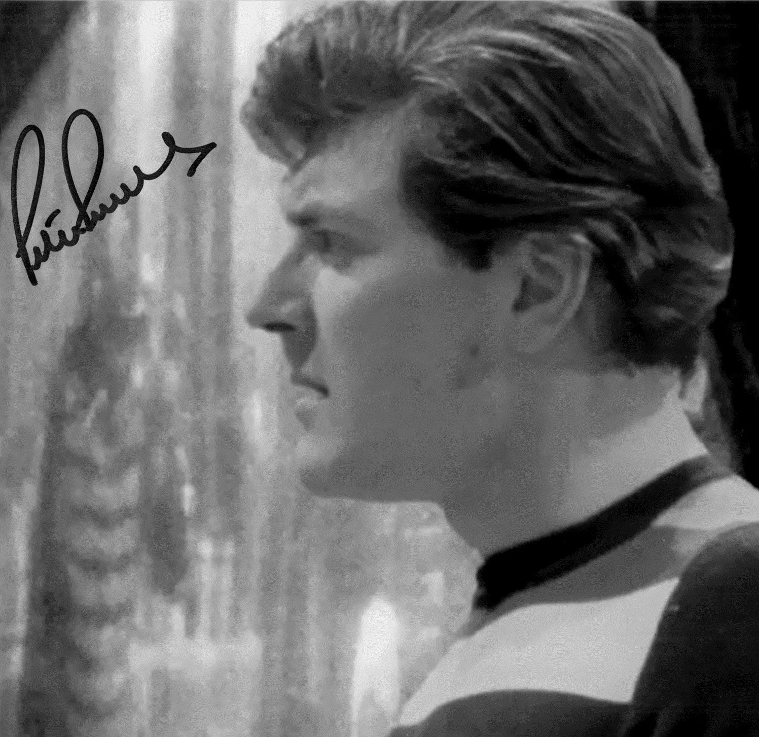 PETER PURVES hand-signed DOCTOR WHO 8x10 w/ uacc rd coa FANTASTIC B/W CLOSEUP, image 2
