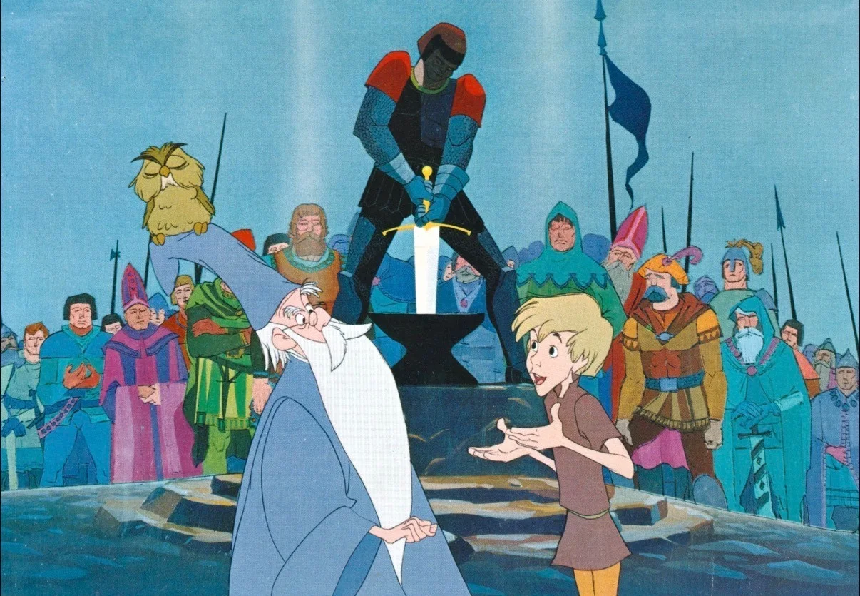 Walt Disney's The Sword In The Stone 1963 Very Rare Unmounted 35mm Film Cells, изображение 4