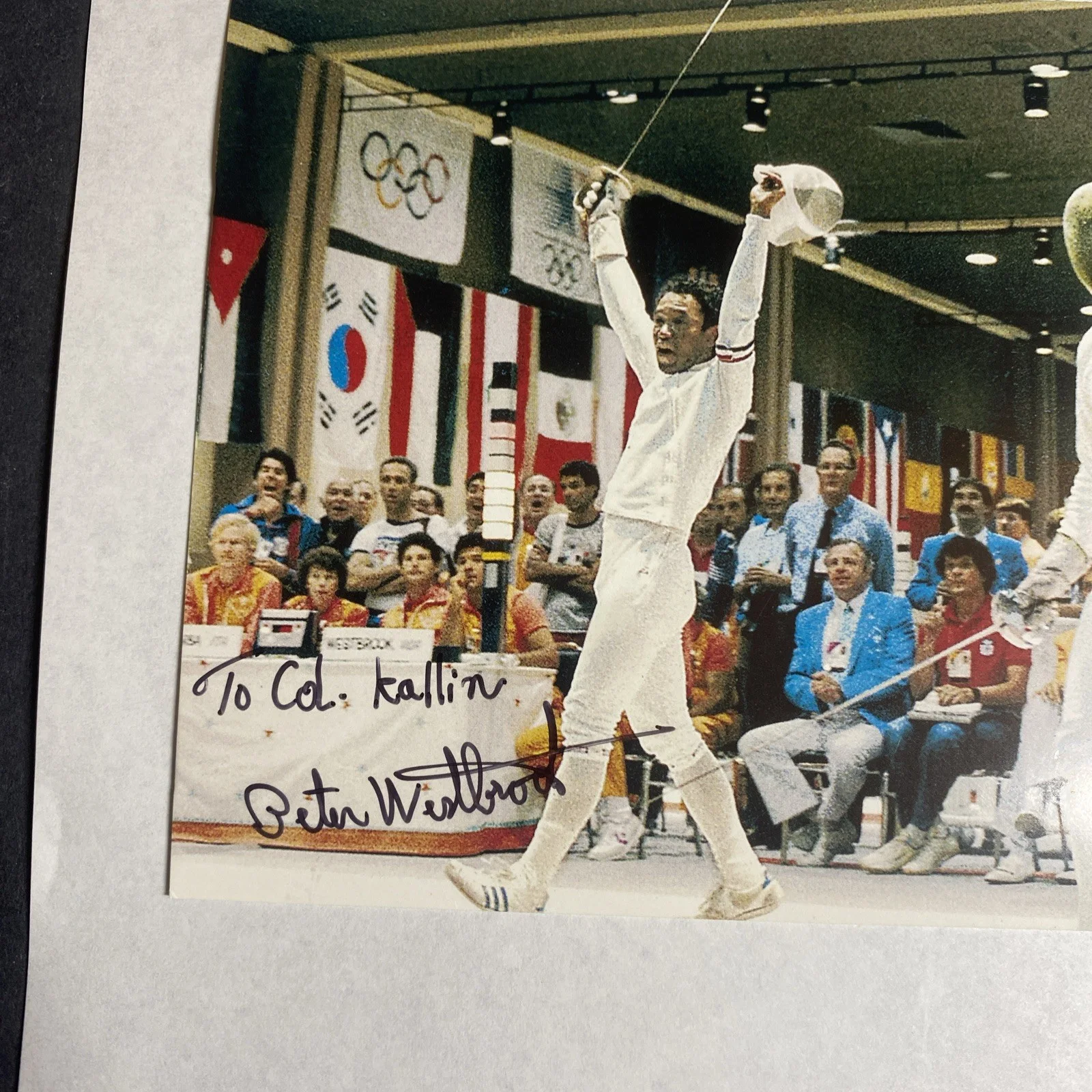 Peter Westbrook: Olympic, Signed Celebrity Photograph 4 x 6 Inches / KSK, image 2