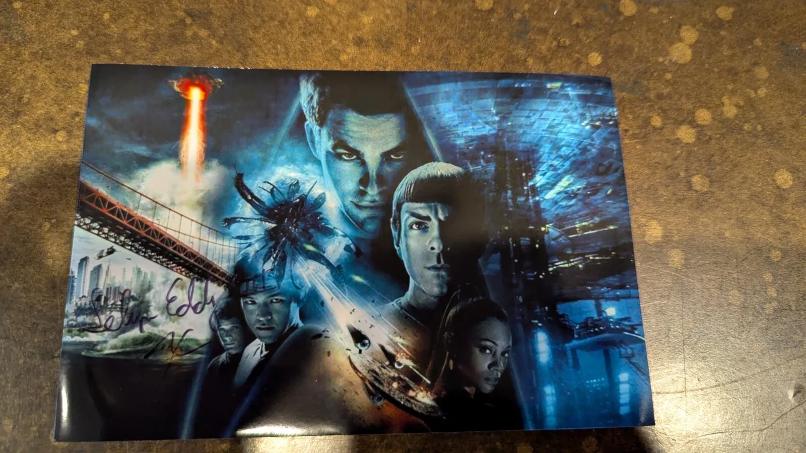Selwyn Eddie III — SELWYN EDDY III SIGNED 4x6 PHOTO ILM ASSISTANT CAMERAMAN Autograph Guaranteed, изображение 2