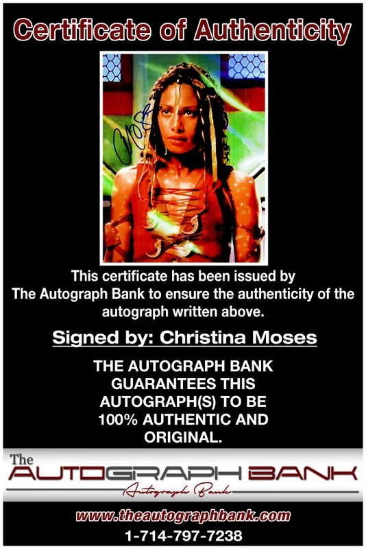 Christina Moses — Christina Moses authentic signed celebrity 8x10 photo W/Cert Autographed 2616a, image 2