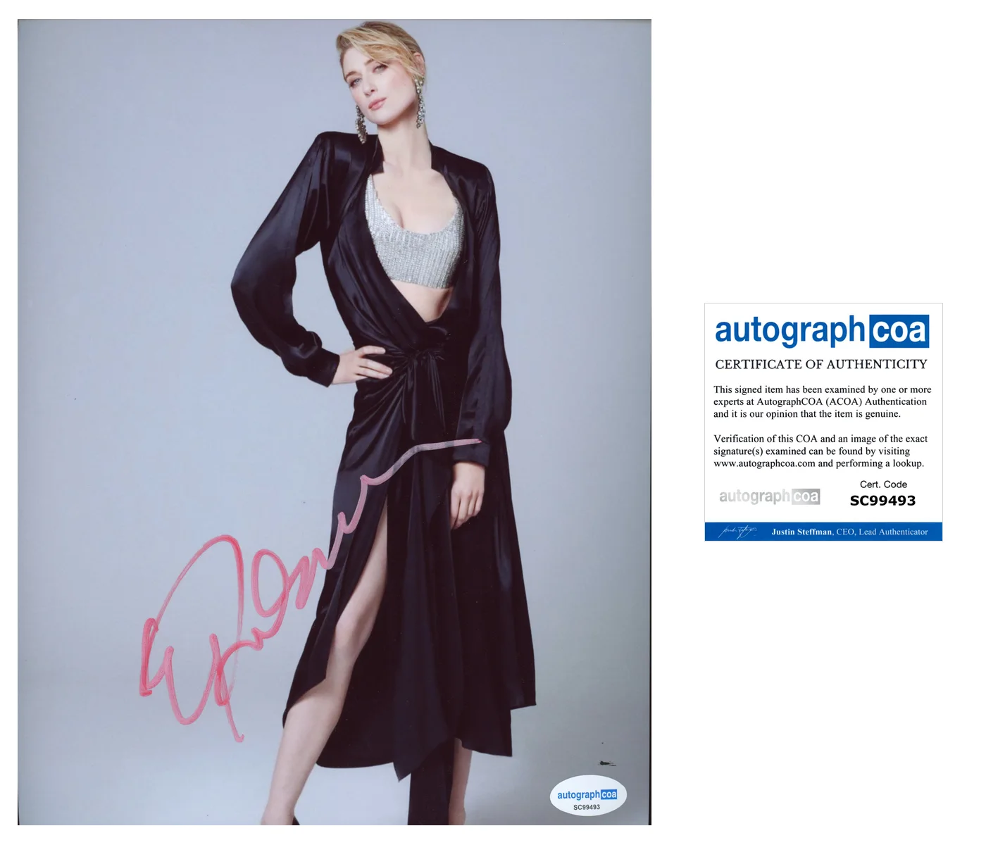Elizabeth Debicki The Crown Autograph Signed 8x10 Photo ACOA, image 2