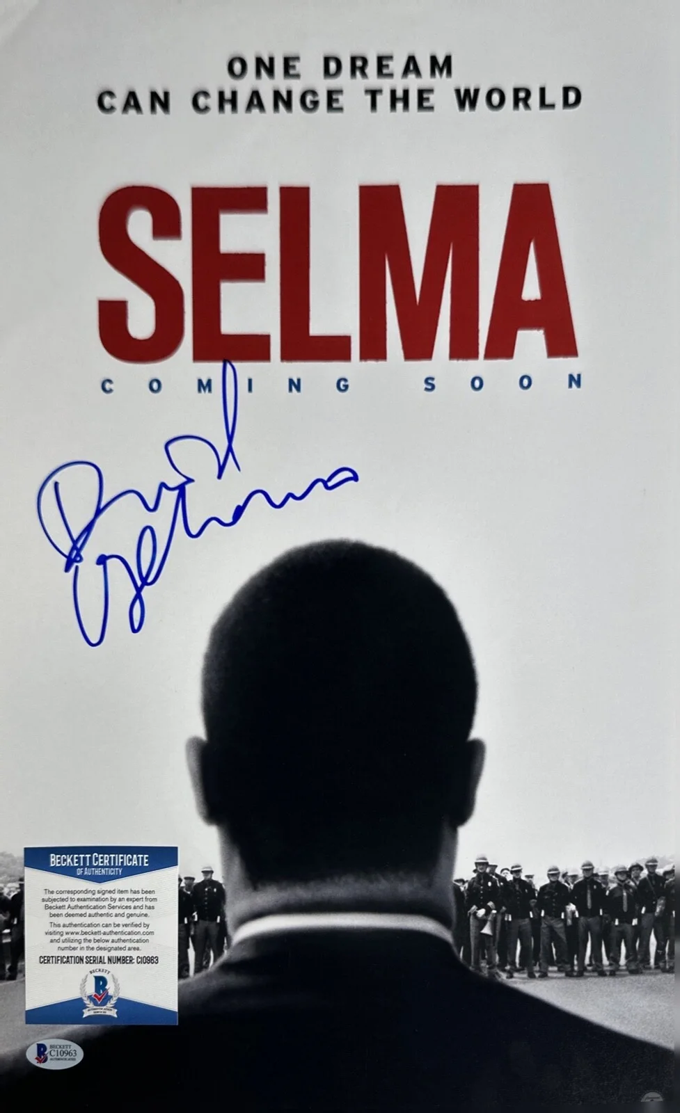 David Oyelowo — David Olyelowo Signed 12x18 Selma Photo BAS C10963, изображение 2
