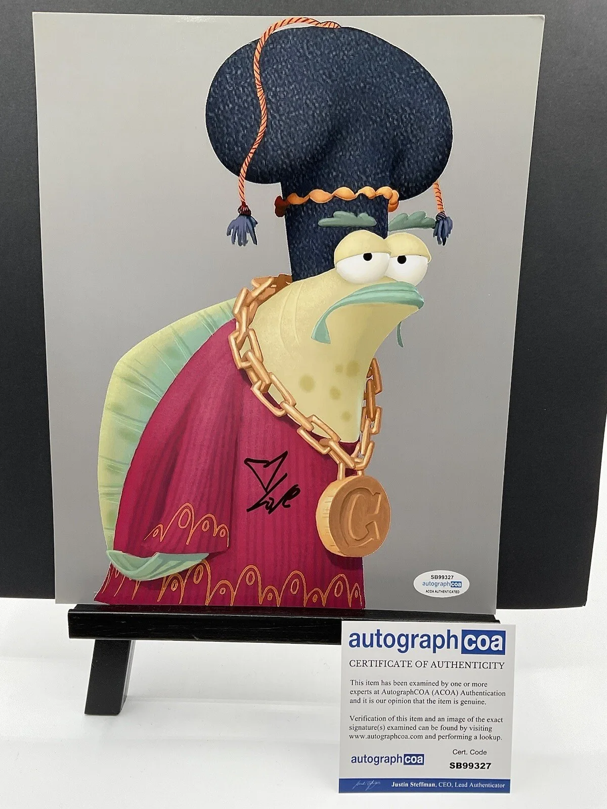 Reggie Watts — Reggie Watts Chancellor animated signed autographed 8x10 Photo ACOA SpongeBob