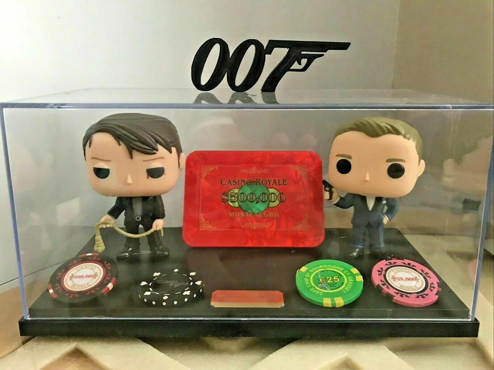 007 James Bond Movie Ornamental Display Logo Text Memorabilia Stand Collection, image 2