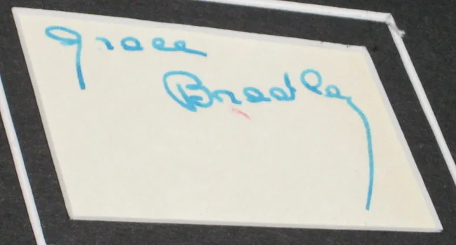 Grace Bradley Signed Framed 11x14 Photo Display, image 2