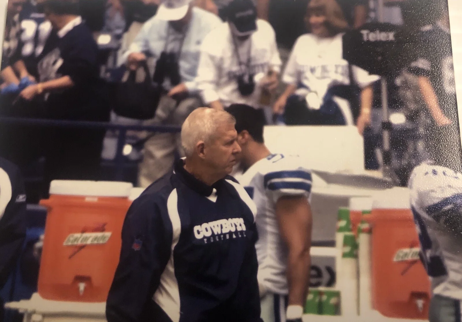 Dallas Cowboys Bill Parcels 6x4 Side Line Original Photo, image 2