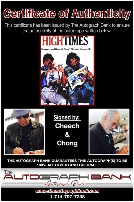 Cheech, Chong — Cheech & Chong authentic signed celebrity 8x10 photo W/Cert Autographed D6, image 2