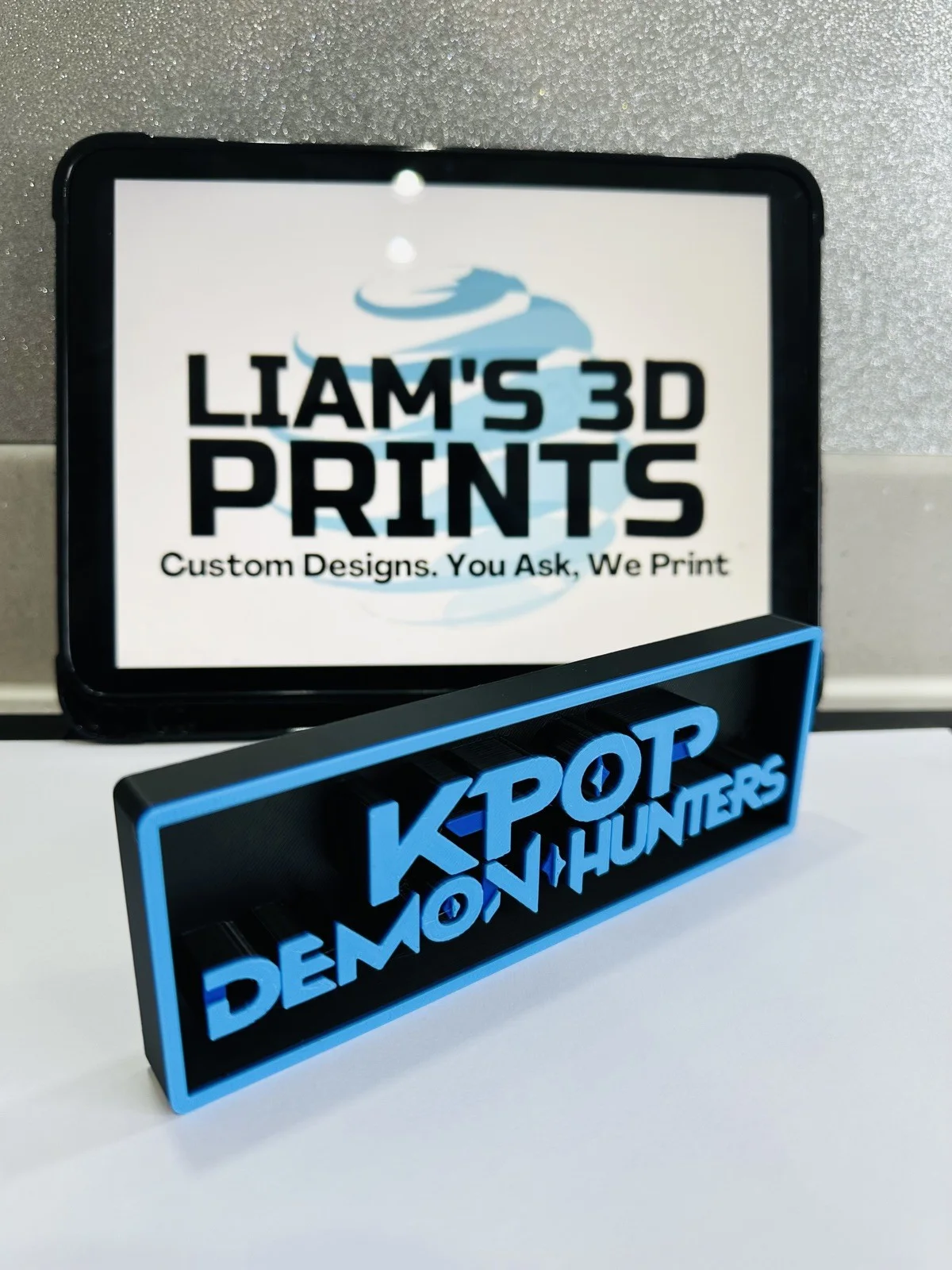 Decorative K-pop Demon Hunters Film Logo Sign Display Cinema s17.5cm L22cm, image 2