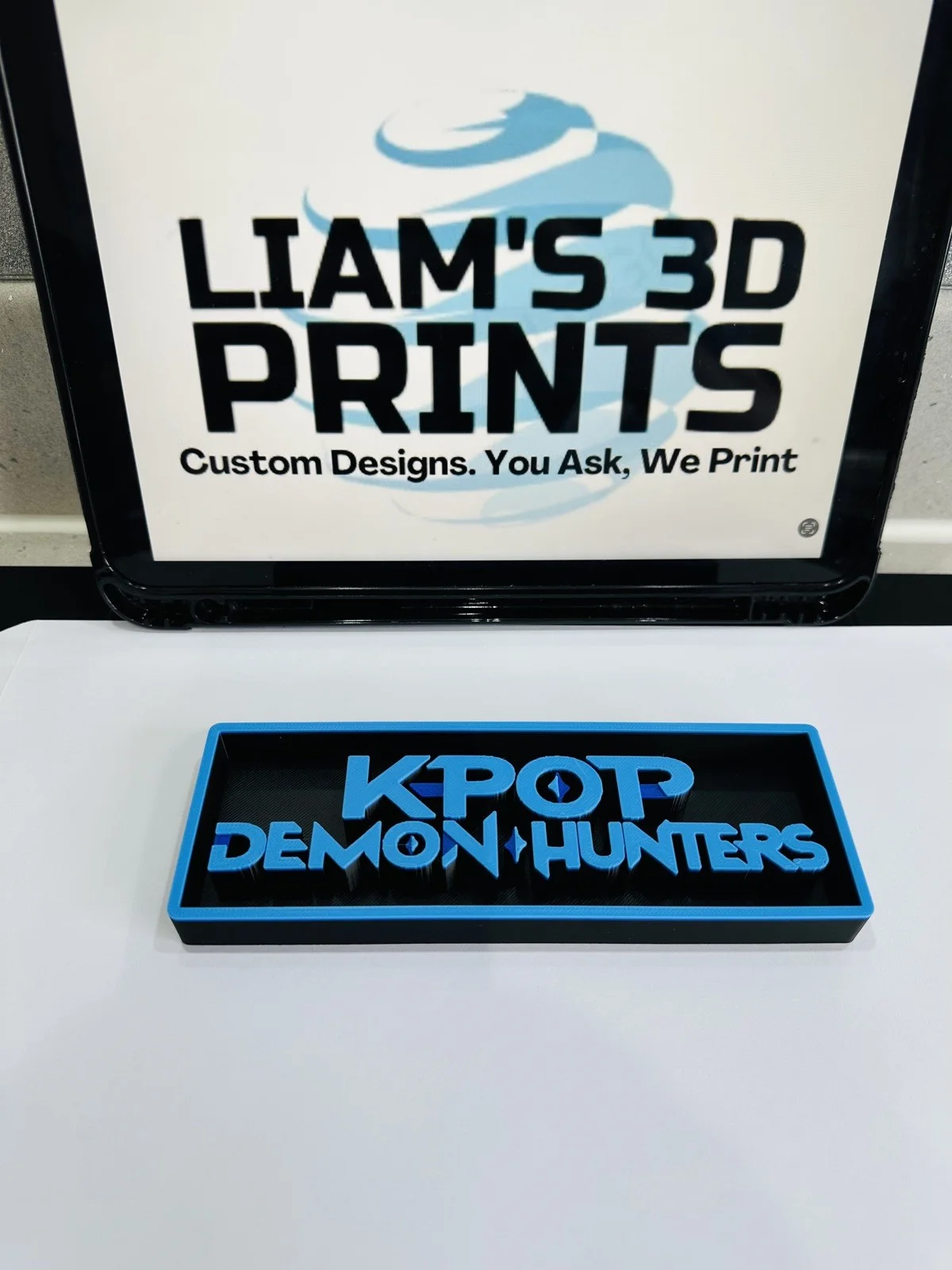 Decorative K-pop Demon Hunters Film Logo Sign Display Cinema s17.5cm L22cm, image 4