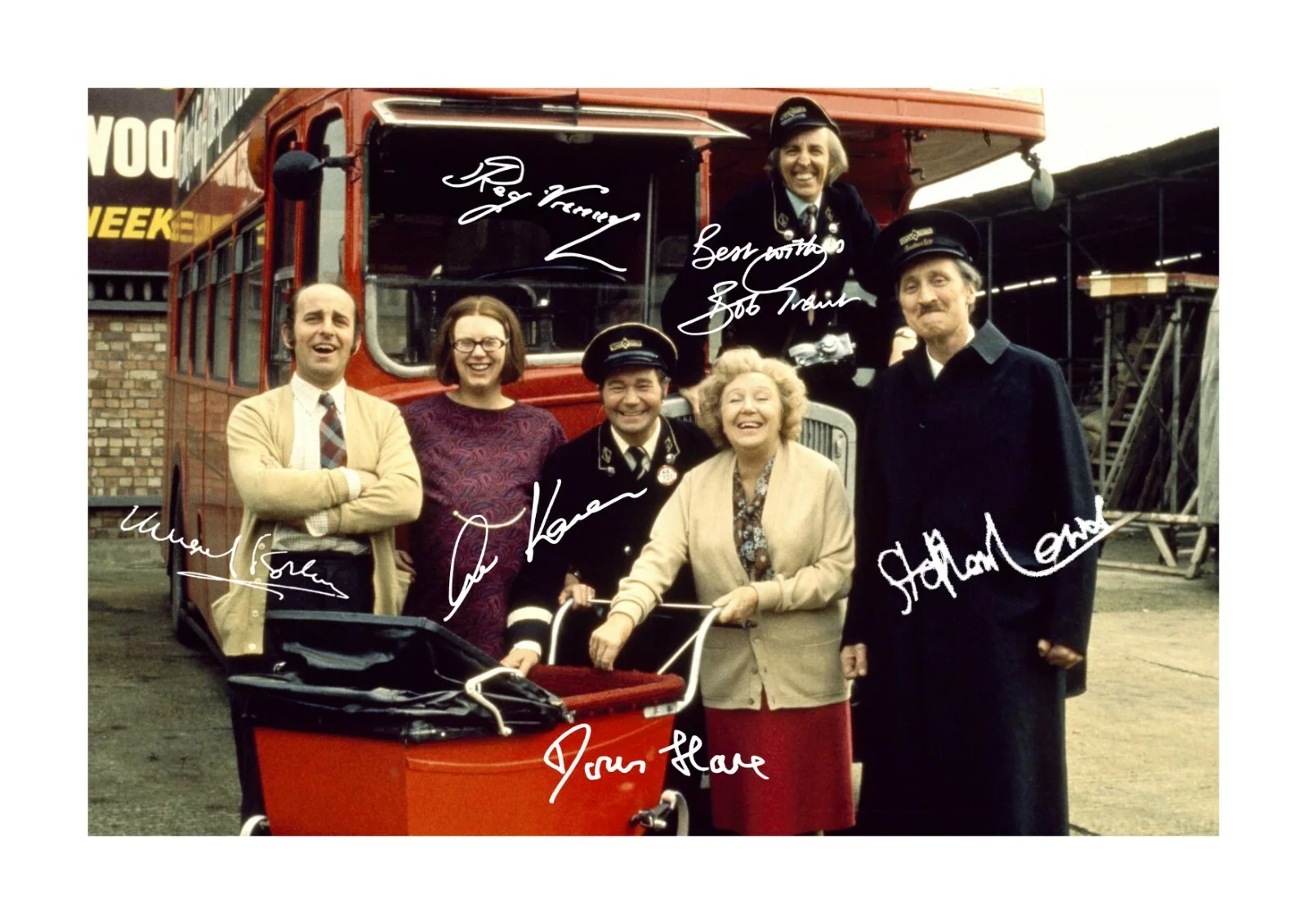 On the Buses A4 reproduction autograph picture poster with choice of frame, изображение 2