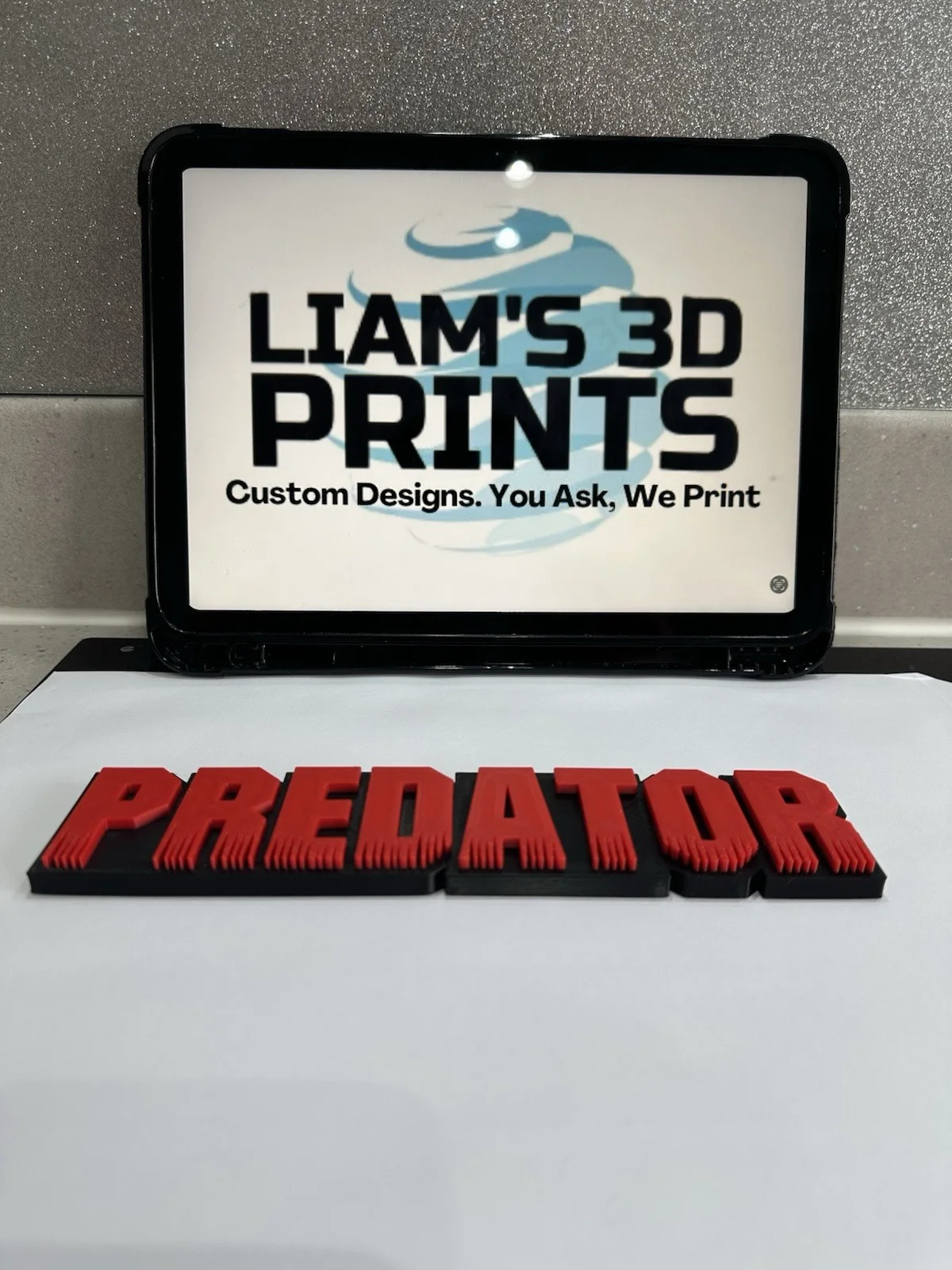 Decorative Predator Film Logo Word Sign Room Display Pops, image 2