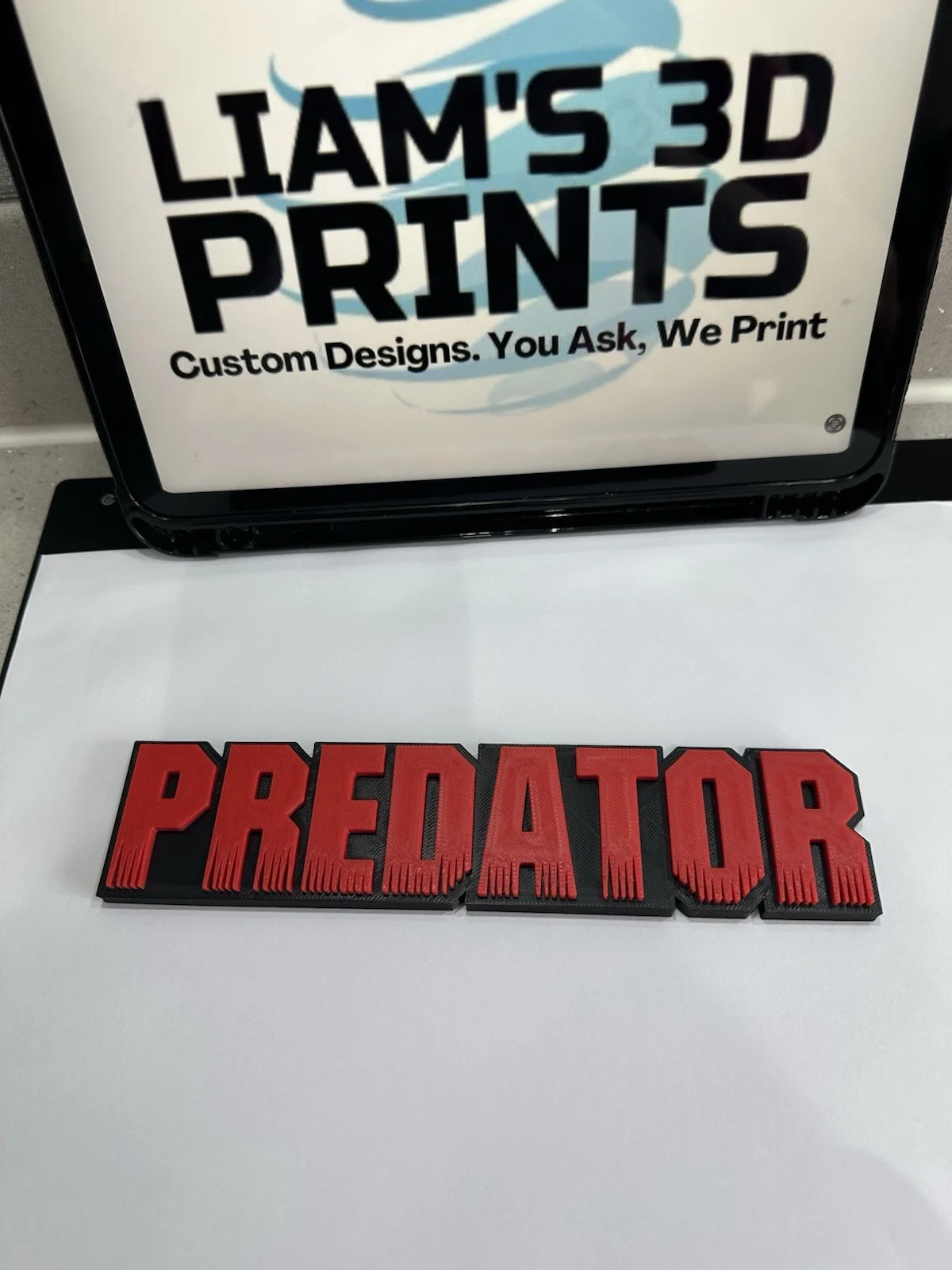 Decorative Predator Film Logo Word Sign Room Display Pops, image 3
