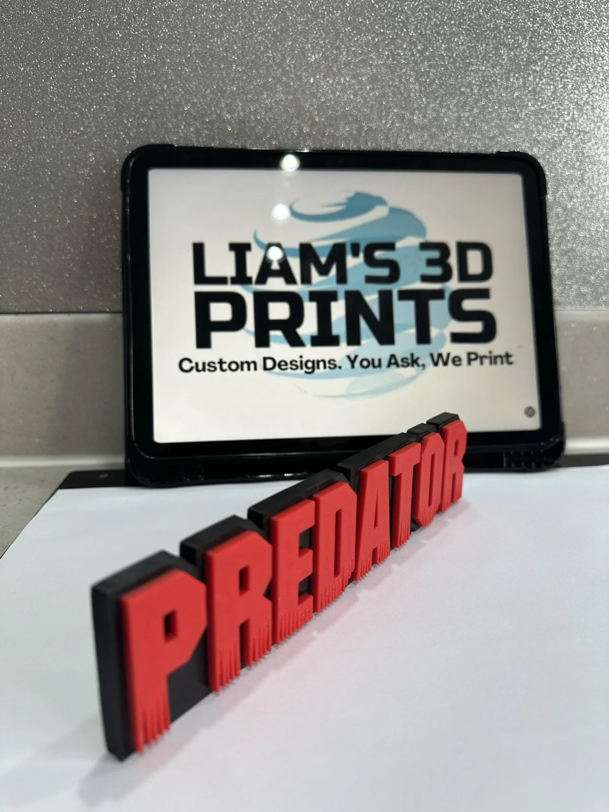 Decorative Predator Film Logo Word Sign Room Display Pops, image 4
