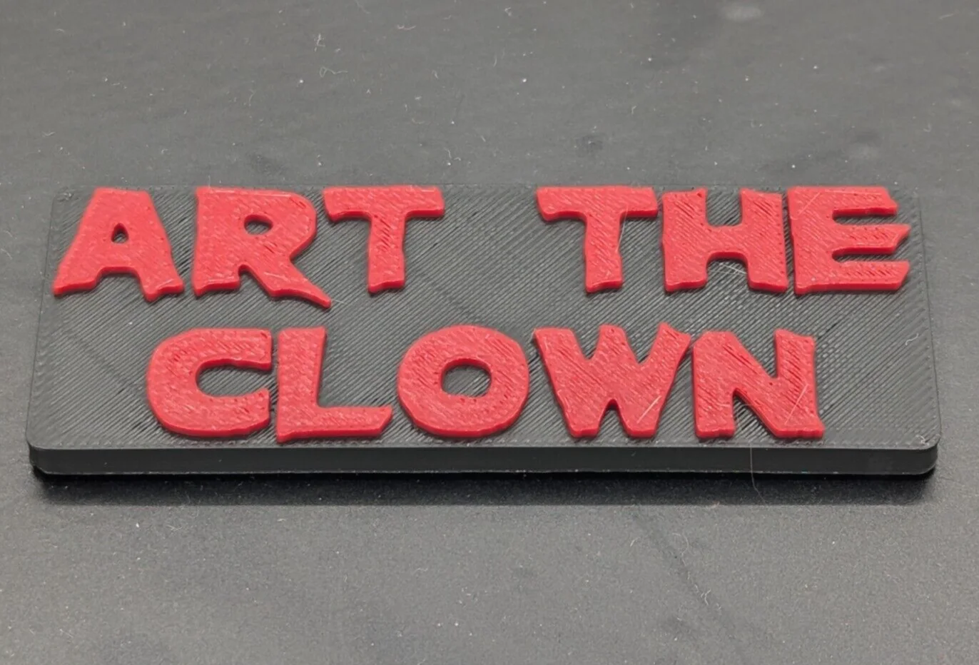 Art the clown - fridge magnet - 3D printed 80mm wide., image 2