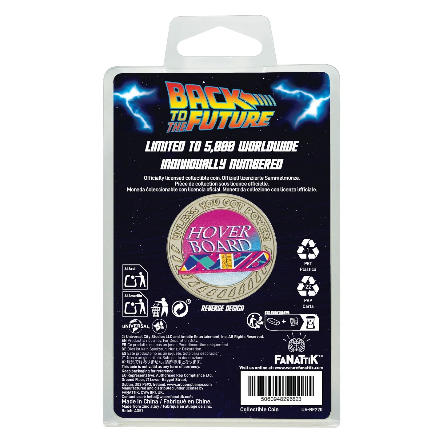 Back to the Future Hoverboard Coin – Limited Edition 5000 Worldwide Collectible, image 4