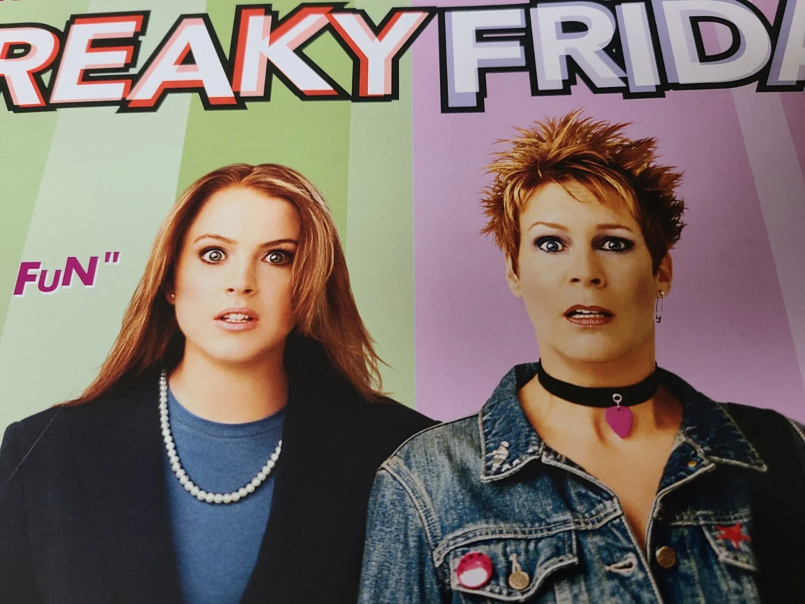 FREAKY FRIDAY . ORIGINAL 2003 WALT DISNEY vintage MOVIE POSTER 22 years old, image 2