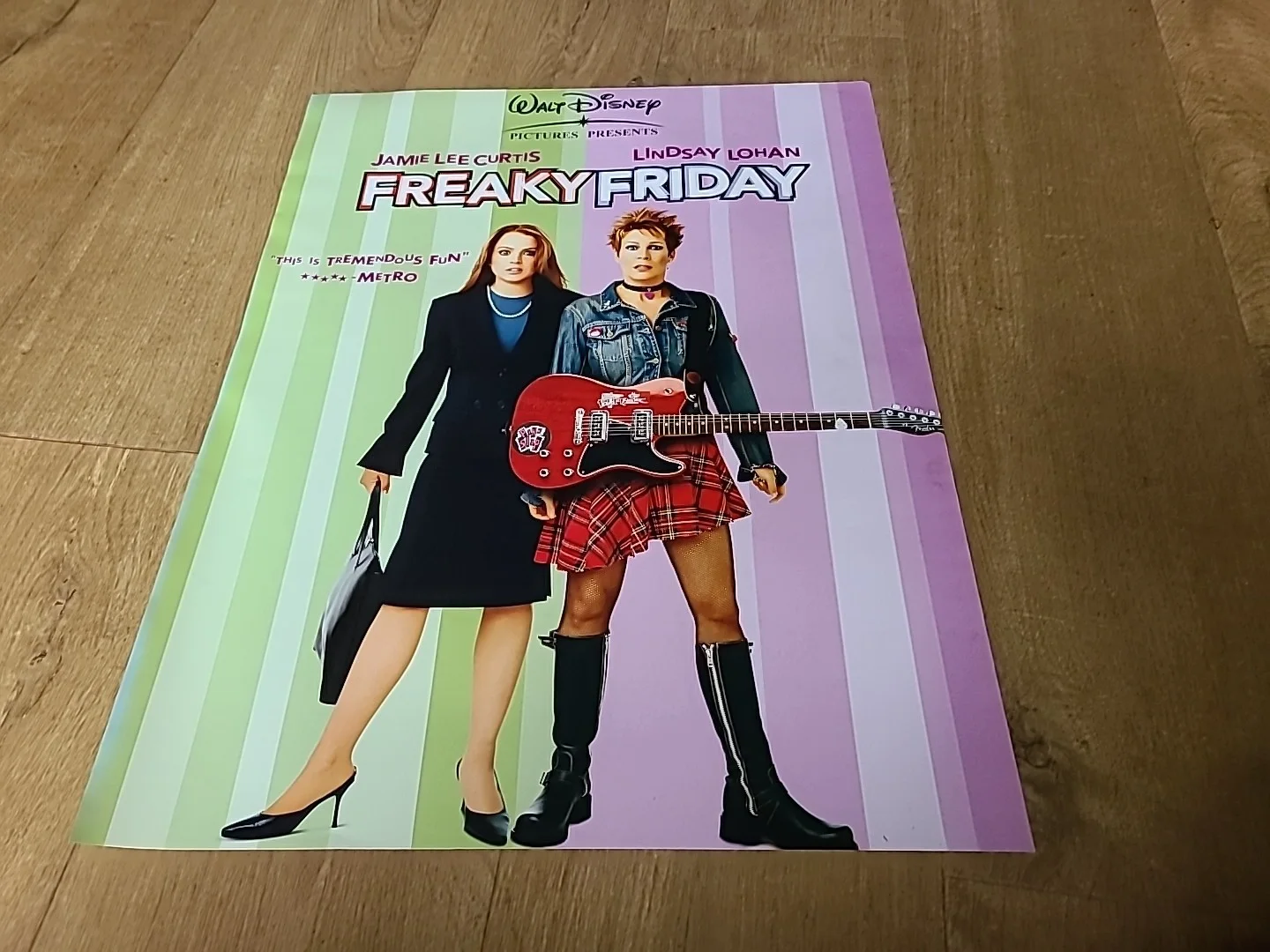 FREAKY FRIDAY . ORIGINAL 2003 WALT DISNEY vintage MOVIE POSTER 22 years old, image 4