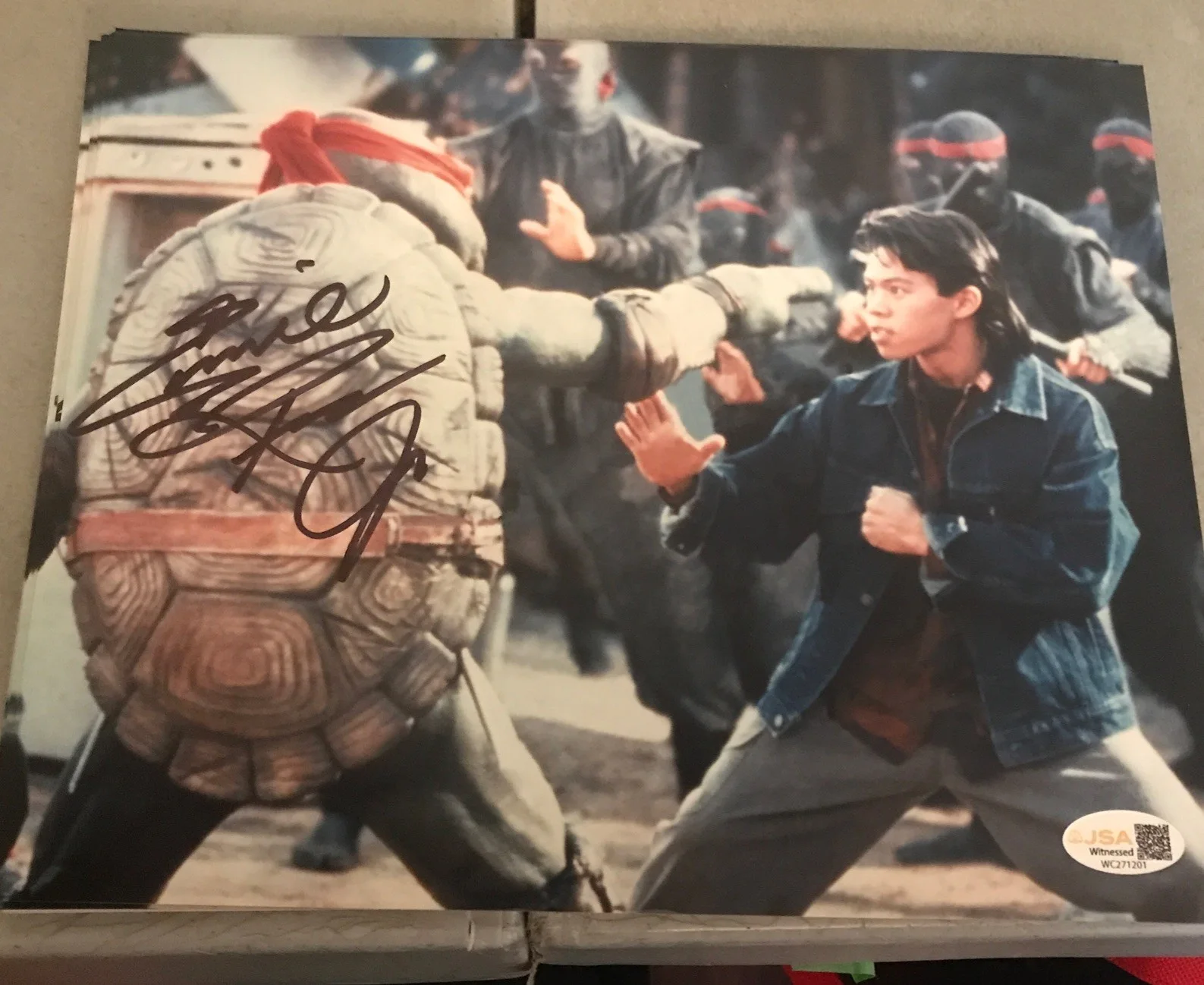 ERNIE REYES Jr — ERNIE REYES JR. SIGNED TEENAGE MUTANT NINJA TURTLES SIGNED PHOTO AUTOGRAPH TMNT
