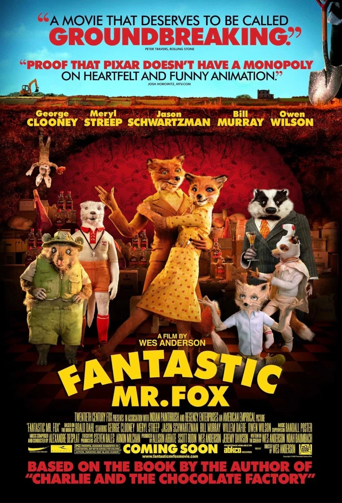 Wes Anderson's Fantastic Mr Fox 2009 Unmounted 35mm Film Cells, image 2