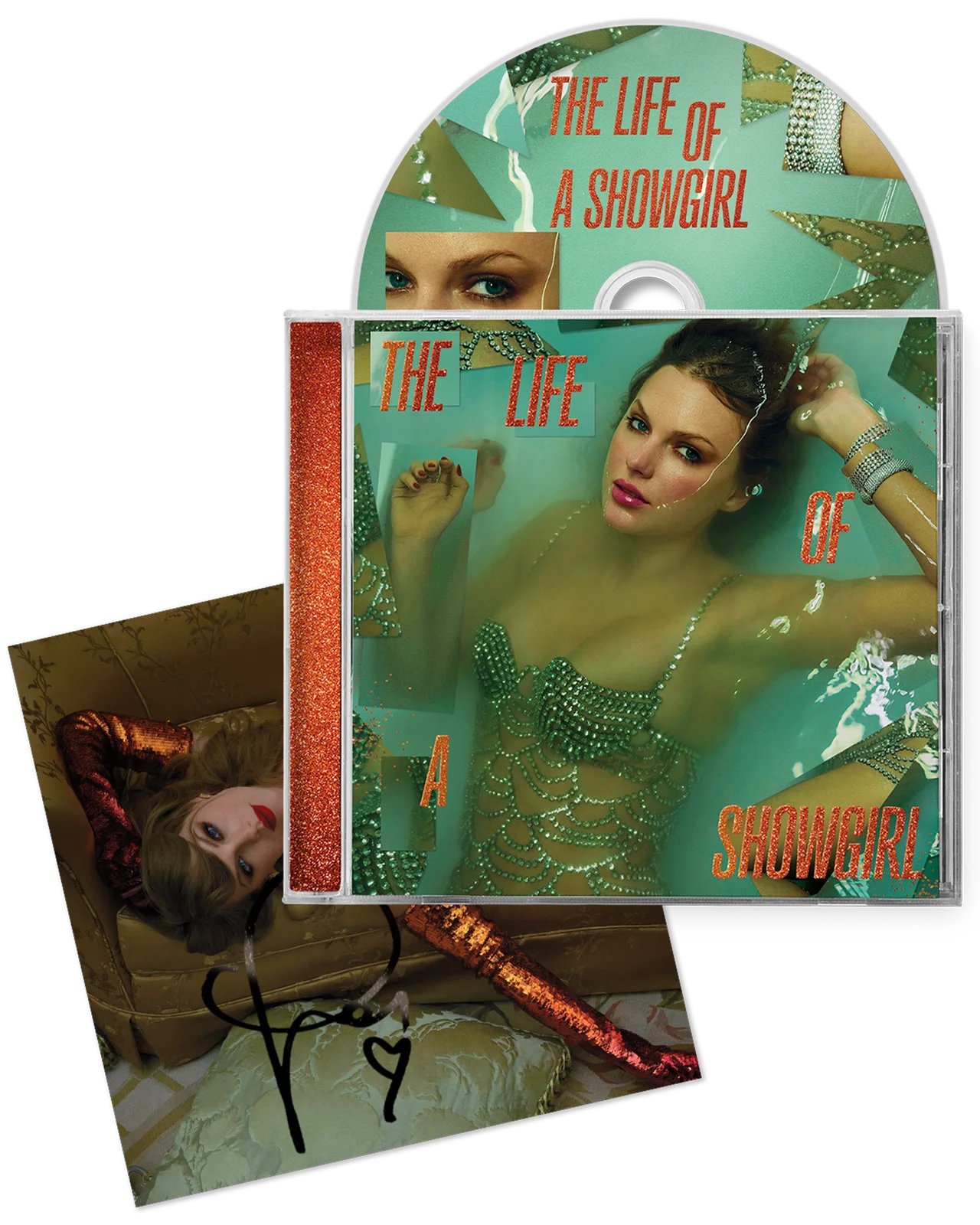 Taylor Swift The Life of a Showgirl CD + Hand Signed Photo 2 In Hand SHIPS ASAP, изображение 4