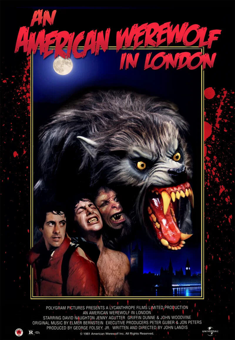 An American Werewolf in London 35mm Film Cell strip very Rare var_e, изображение 2