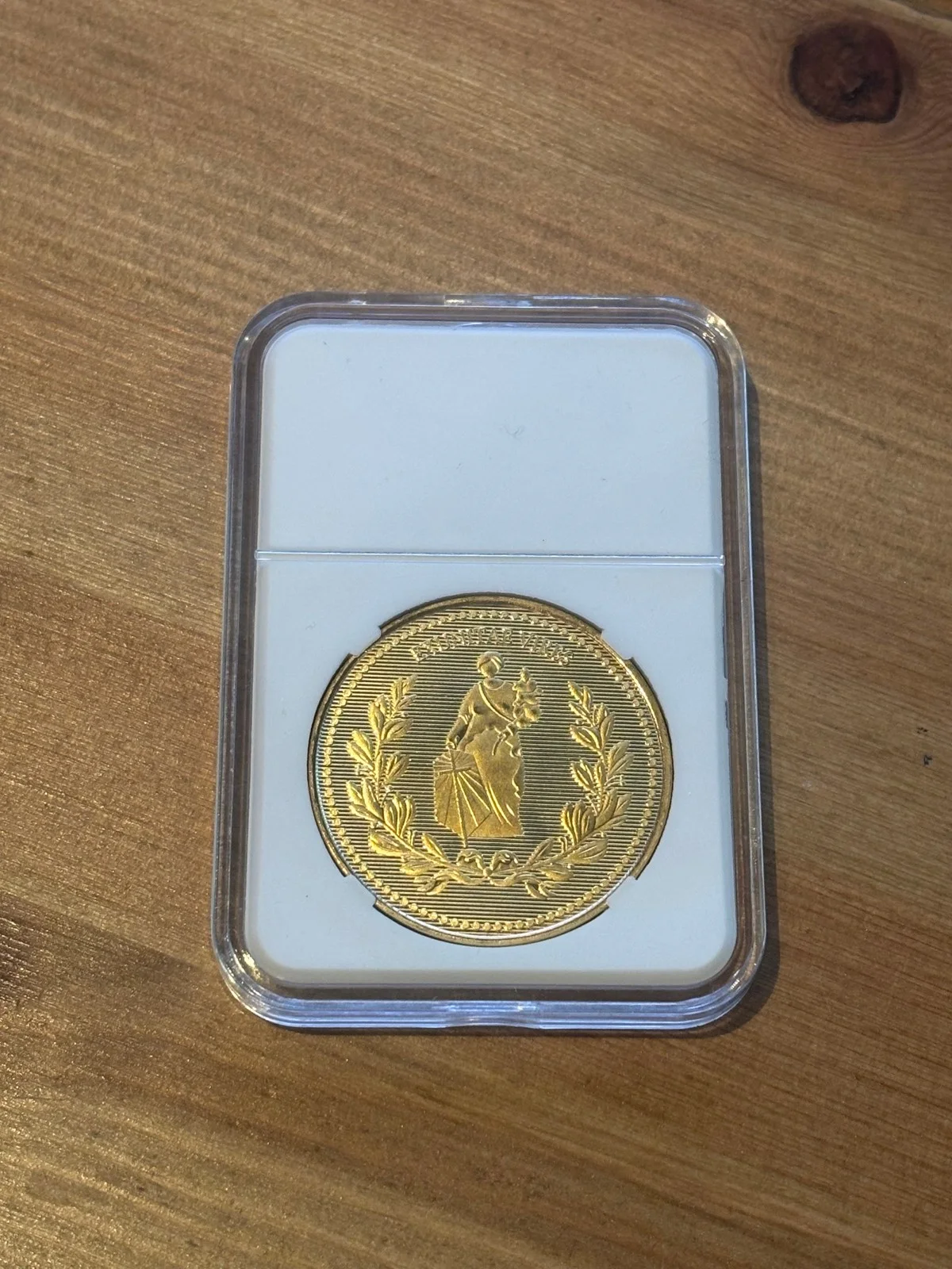 x2 John Wick Continental Replica Coin in slab by unity gifts, image 2