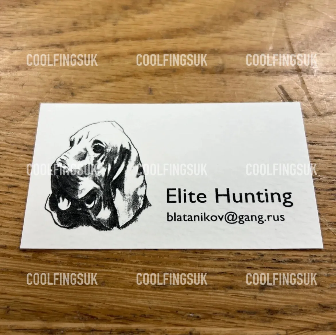 Hostel Movie Elite Hunting Business Card Replica Prop, image 2