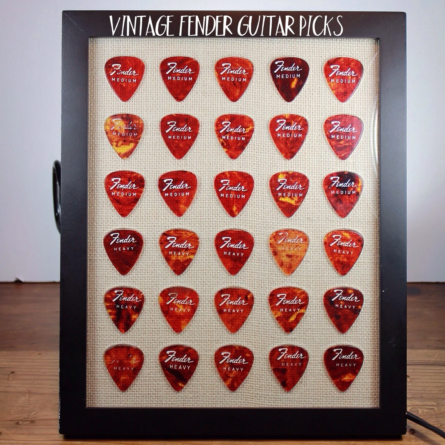 Guitar Pick Display - 8 x 10 Vertical Clear - HOLDS 30 PICKS - FRAME INCLUDED, image 5