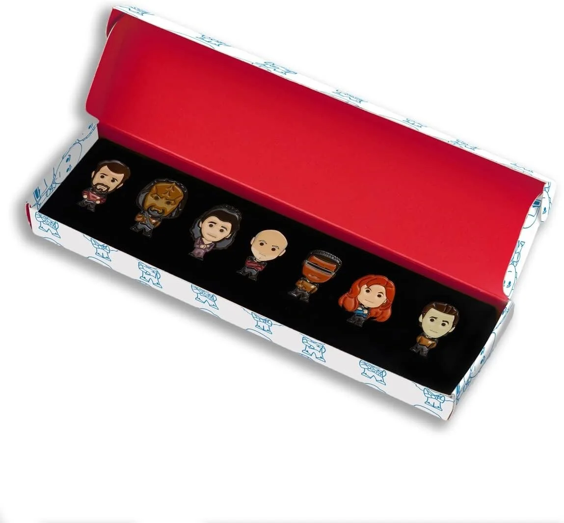 Star Trek The Next Generation - Chibi Pin Badge Set - Eaglemoss Hero Collector, image 2