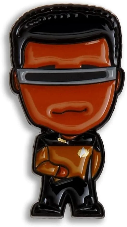 Star Trek The Next Generation - Chibi Pin Badge Set - Eaglemoss Hero Collector, image 4