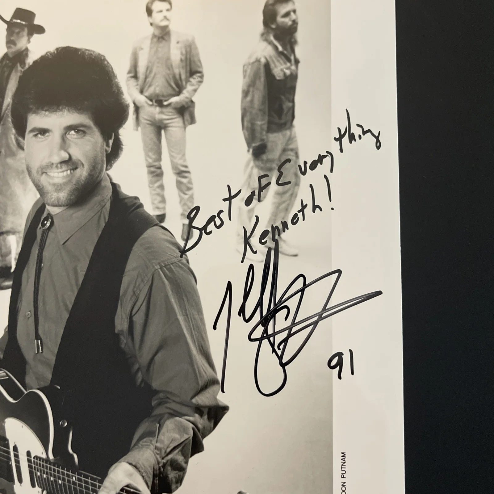 JEFF STEVENS & THE BULLETS: Hand Signed Celebrity Photo 8 x 10” / KSK, image 2