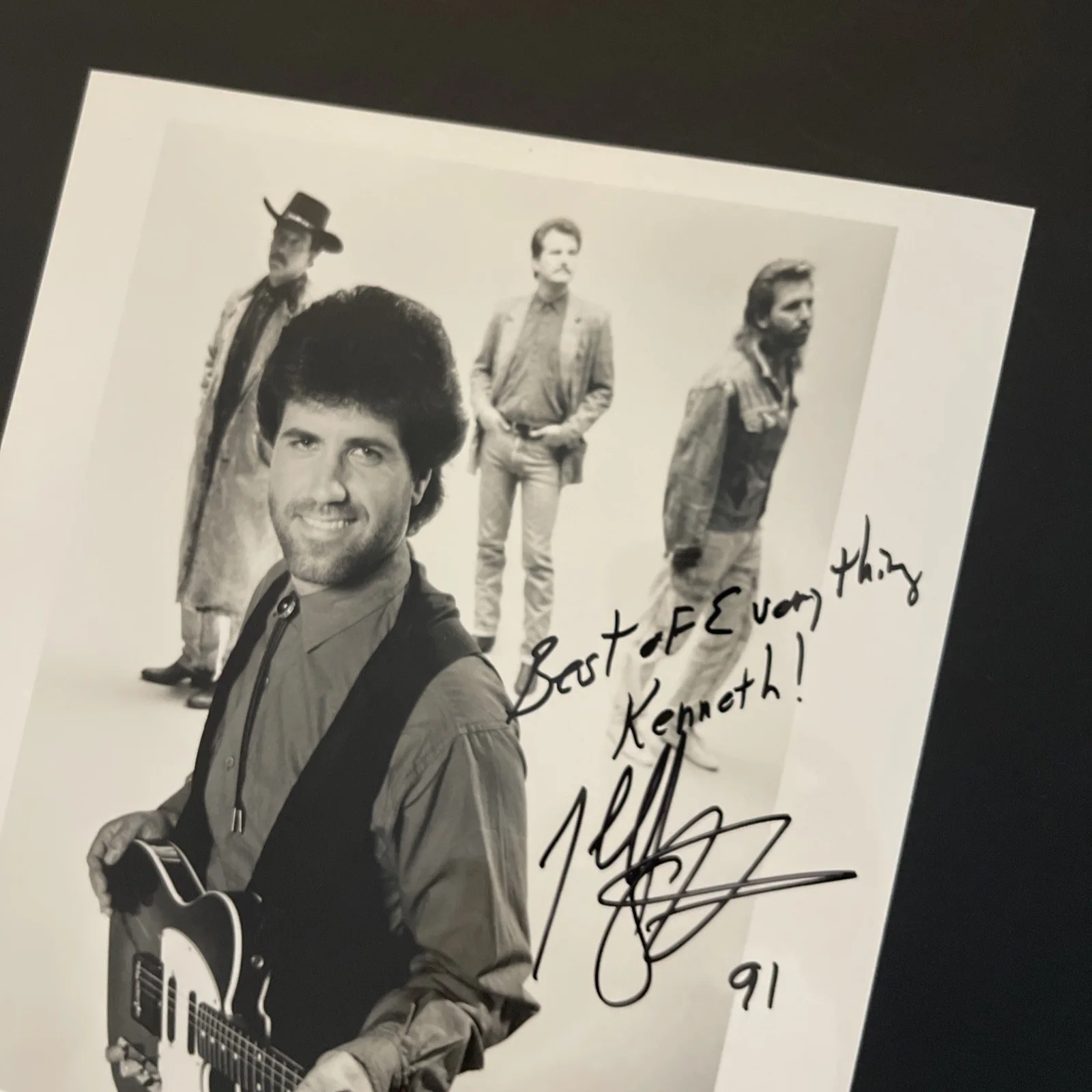 JEFF STEVENS & THE BULLETS: Hand Signed Celebrity Photo 8 x 10” / KSK, image 3
