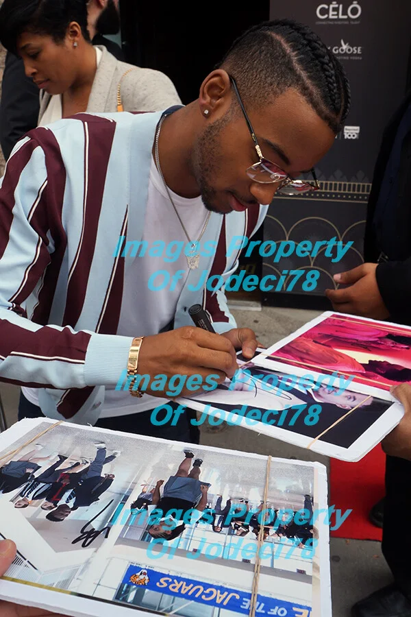Amandla Stenberg, Algee Smith — Amandla Stenberg & Algee Smith Signed 'The Hate U Give' 8x10 Photo PROOF ACOA B, изображение 2