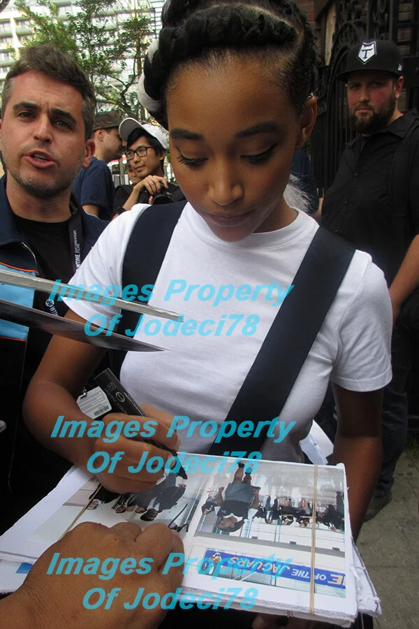 Amandla Stenberg, Algee Smith — Amandla Stenberg & Algee Smith Signed 'The Hate U Give' 8x10 Photo PROOF ACOA B, изображение 3