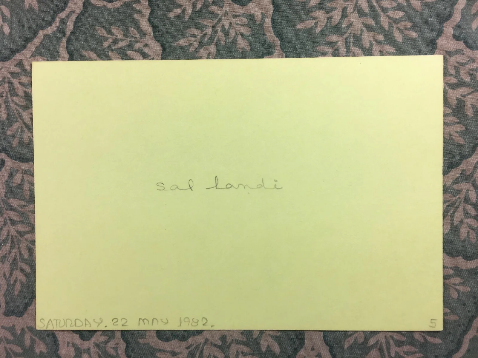 Sal Landi - Independents' Day - How to Get Away with Murder - Autographed 1982, изображение 2
