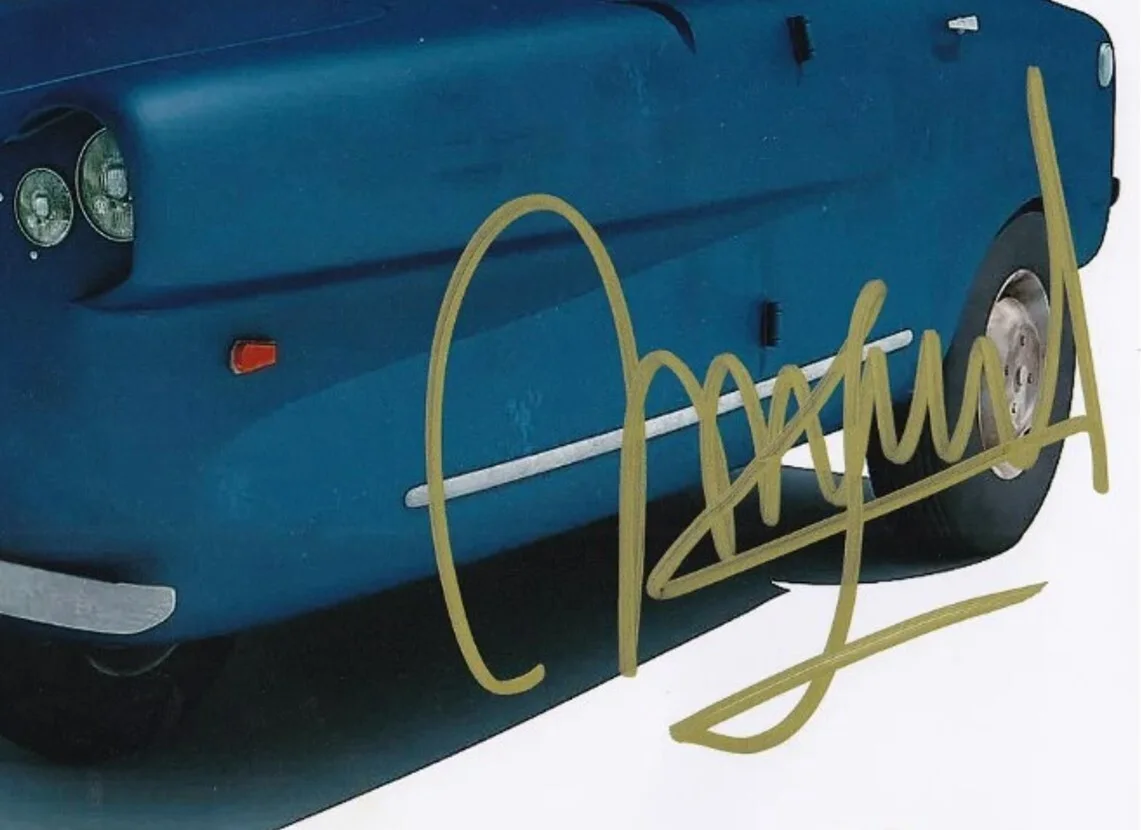 MICHEL MICHELIS — MICHEL MICHELIS Signed Cars 2 8×10 Photo (Beckett Authenticated Certified), image 2