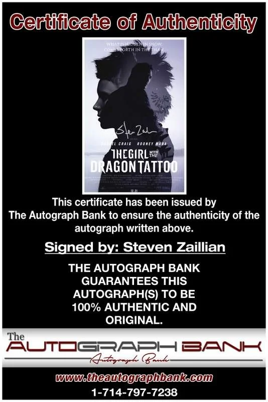 Steven Zaillian — Steven Zaillian authentic signed celebrity 10x15 photo W/Cert Autographed A0003, image 2