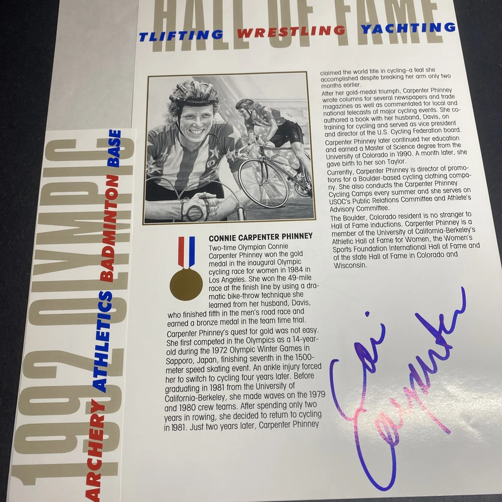 Connie C. Phinney: Olympic, Signed Celebrity Photograph 8.5 x 11 Inches / KSK, изображение 4