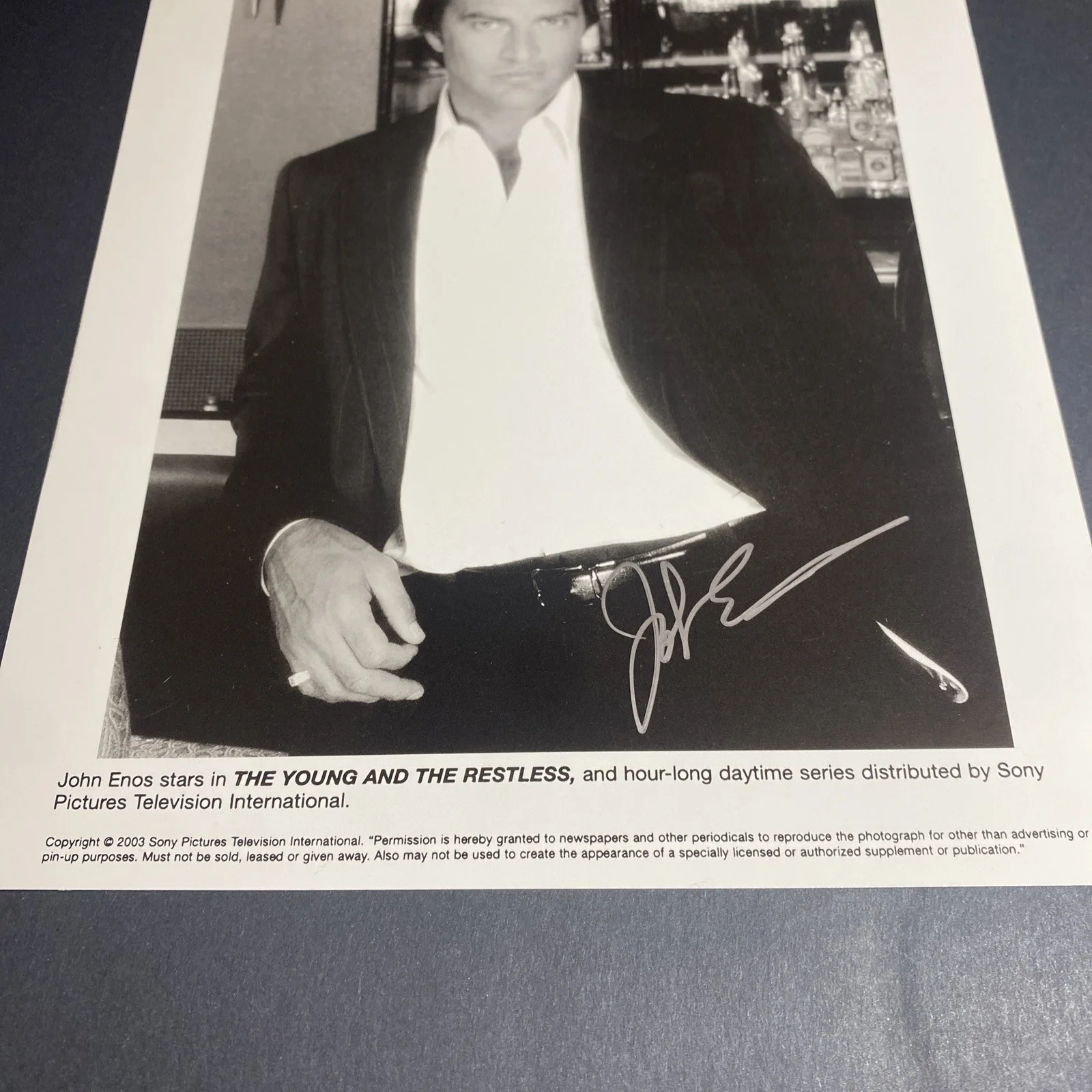 John Enos: Signed Photograph 8 x 10 Inches, “The Young & Restless”(2)/ KSK, image 4